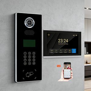 Videoportero de 2 Cables y 10 Pulgadas con Luz Blanca Integrada, <span class=keywords><strong>Sistema</strong></span> de Videoportero Integrado para Edificios de Oficinas - Product Image 1