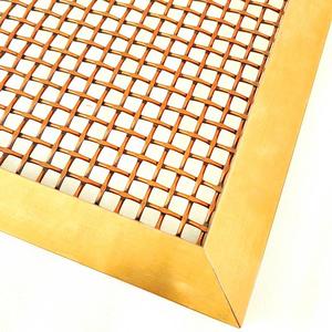 Panneau en treillis métallique décoratif en acier inoxydable à motif personnalisé, résistant à la rouille, maille tissée architecturale pour mur intérieur de luxe - Product Image 3