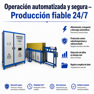 Horno de Inducción Industrial para Calentamiento por Procesamiento en Caliente de Anillos de Acero, Barras de Hierro, Varillas de Cobre, Columnas de Latón y Máquinas de Forja en Caliente - Product Image 2