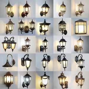 Lampu dinding antik Eropa IP65 lampu dinding lentera tahan air lampu dinding Vintage baru 2025 - Product Image 6