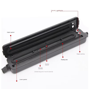 Machine d'emballage sous vide alimentaire avec sacs sous vide en plastique pour la conservation des aliments à usage domestique et en cuisine, modèle LM30018 - Product Image 6