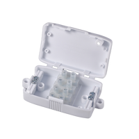 Boîtier en PP ignifuge BELEKS 415 - 84x48x22mm pour connecteur de borne 4/5 positions - Boîtier en plastique PP