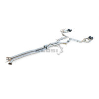 Sistema de Escape Valvetronic Catback para Porsche Panamera 971 2.9T 2017-2023, Silenciador de Rendimiento OEM SS304 con Cuatro Puntas Negras, Mejora de Rendimiento