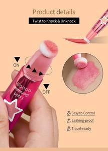 Fard à paupières surligneur liquide végétalien avec acide hyaluronique hydratant et finition mate pour éclaircir les pommettes sous les yeux - Product Image 3