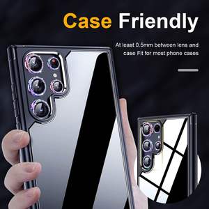 삼성 S25 ULTRA S24 용 다이아몬드 카메라 케이스 강화 유리 카메라 렌즈 화면 보호 카메라 렌즈 - Product Image 6