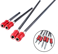 Haute qualité 1/4 "tournevis à dégagement rapide porte-foret 60-300mm douille de tige d'extension de tige hexagonale magnétique pour embout à vis