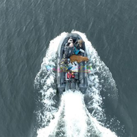 Sert gövde şişme kaburga tekne Barca Gonfiabile fiberglas Schlauchboot Mit Aluboden Pvc Hypalon şişme bot balıkçılık için