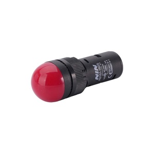 Nouveau design, voyant lumineux LED rouge en plastique de 16 mm, durée de vie de 30 000 heures, pour alimentation électrique AC 24 V 20 mA IP65 6-380 V - Product Image 3