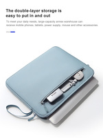 Léger antichoc épaissi doux velours housse de protection pour ordinateur portable sac 13 14 15 pouces Double fermeture éclair à la mode Mackbook