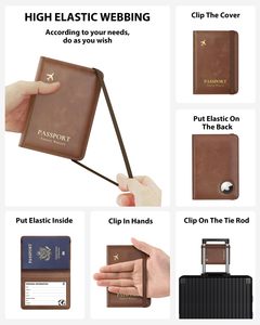 Bán buôn du lịch tài liệu Organizer RFID chặn Wallet PU <span class=keywords><strong>Leather</strong></span> Cover trống hộ chiếu chủ - Product Image 4