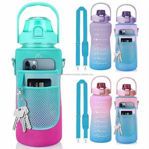 Half Gallon <b>1.5L</b>/2L BPA Free Outdoor Stainless Steel <b>Water</b> <b>Bottle</b> with Sleeve for Camping Customizable Color & Logo - Product Image 5