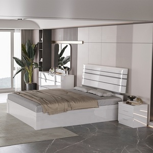 White Modern <strong>Bedroom</strong> <strong>Set</strong> Storage Wardrobe with Mirror Queen <strong>Bedroom</strong> Furniture Luxury European Full <strong>Bedroom</strong> Furniture <strong>Set</strong> - Product Image 1