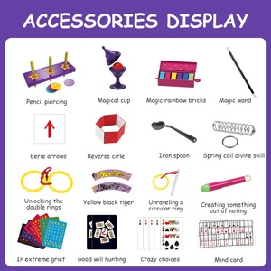 Kids <strong>Magic</strong> Kit with Pencil Piercing and Rainbow Bricks Stem Learning Toys Easy <strong>Magic</strong> <strong>Tricks</strong> for Beginners - Product Image 4