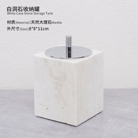 Ensemble de salle de bain moderne écologique en travertin beige, ensemble d'accessoires de salle de bain 4 pièces avec plateau et porte-serviettes pour la décoration de la maison