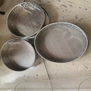 耐久性のあるステンレス鋼ファインメッシュ小麦粉ハンドふるい直径20-60 cm SUS316 304溶接技術 - Product Image 6