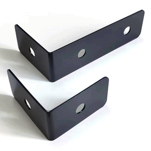 Support d'angle en métal Yihuaxing en forme de L, 5 mm d'épaisseur, en fer, pour meubles, étagères, supports de lit, finition électrophoretique noire - Product Image 4