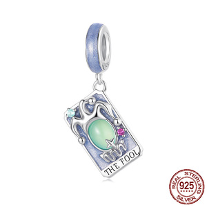 Set di Ciondoli Tarocchi Mistici in Argento Sterling S925, 18 Pezzi, Stile Vintage Celestiale, Gioielli Fini Fai da Te, Bijoux all'Ingrosso - Product Image 6