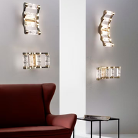 Lustre cylindrique en cristal transparent, corps doré, LED dimmable, éclairage élégant haut de gamme pour salon, garantie 3 ans