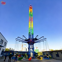 Manège à chute libre mini pour parc d'attractions, équipement de divertissement, machine de jeux de carnaval à vendre
