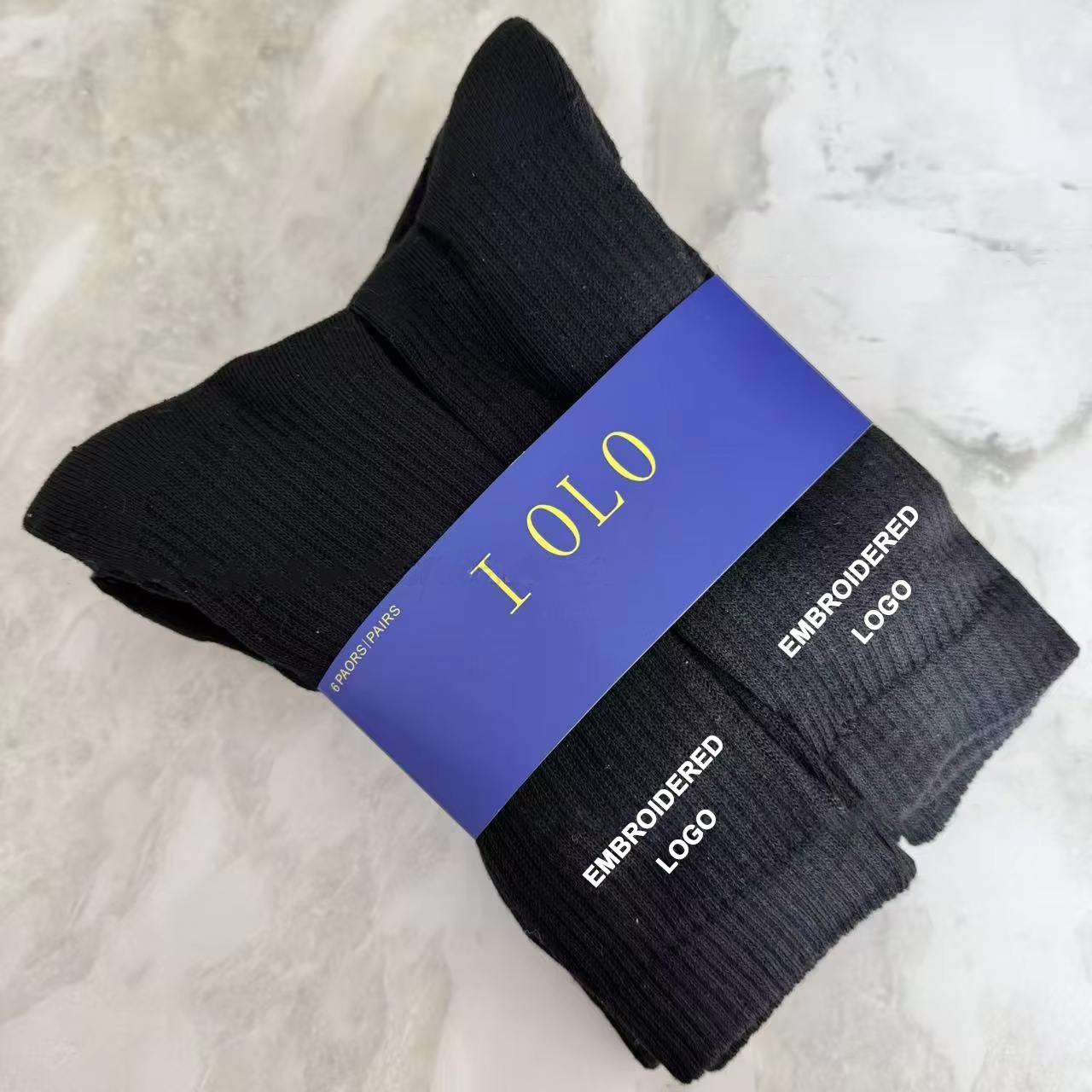 Noir 6 paires