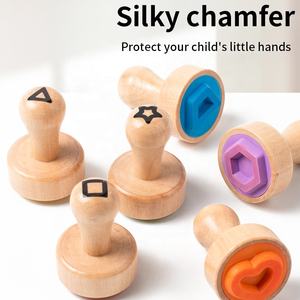 Tampons en bois personnalisés avec alphabet et chiffres, jouet éducatif pour l'apprentissage de l'<span class=keywords><strong>orthographe</strong></span> et des mathématiques ABC - Product Image 6