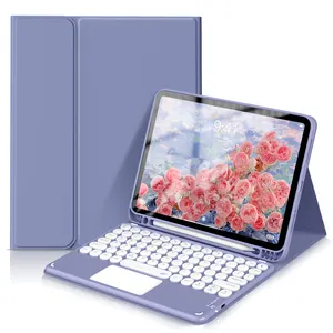 Với Touchpad BT Bàn Phím Không Dây Và Chuột Combo Trường Hợp Đối Với iPad 10/9/8/7/6/5 Mini Air Pro Thế Hệ