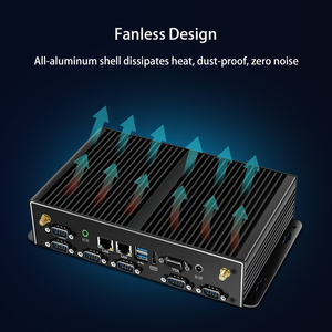 Helorpc Hot Bán pen-tium 3805U kép Gigabit Ethernet RS232 6USB Linux Barebone không quạt máy tính công nghiệp Máy tính để bàn nhỏ PC - Product Image 3