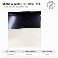 Ruban de protection solaire en PET noir sur mesure, rouleau de 1020 mm