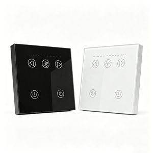 Interruptor inteligente WiFi para ventilador de techo, 2 canales, control remoto por aplicación, compatible con <span class=keywords><strong>Alexa</strong></span>/Google, con monitor de energía - Product Image 1