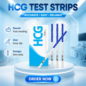 Bandelette de test de grossesse rapide urinaire DEEPBLUE SL-HCG HCG, haute sensibilité, usage domestique, certifiée CE - Product Image 1