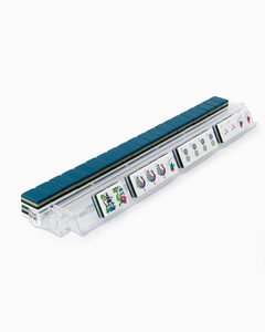 En stock, prêt à être expédié : Ensemble de tuiles de mahjong en acrylique de luxe avec base bleue, livraison rapide, jeu de mahjong chinois pour 4 joueurs - Product Image 2