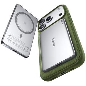 LISEN <span class=keywords><strong>Batterie</strong></span> Magnétique Ultra Mince Améliorée 0.3'' pour <span class=keywords><strong>Charge</strong></span> Sans Fil 15W Qi2, Power Bank Magnétique pour iPhone 17 16 Air Pro Max - Product Image 1