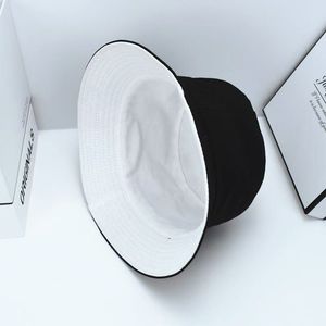Unisex Bucket <b>Hat</b> Solid Color Sun Protection Foldable <b>Summer</b> Korean Style Canvas <b>Hat</b> - Product Image 3