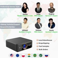 Mini Proyector Portátil Android 12 1080p 4K LED para Cine en Casa, Smart TV, 1400 Lúmenes, Tiro Corto, DLP, Corrección Trapezoidal Automática, Compatible con 3D