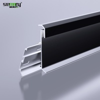 Offre spéciale Plinthe à LED au design moderne Accessoires de sol Plinthe en métal à LED en profilé d'aluminium
