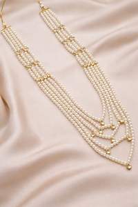 Ensemble de bijoux de mariage traditionnels en cuivre avec collier ethnique et boucles d'oreilles assorties pour femmes et filles - Product Image 5