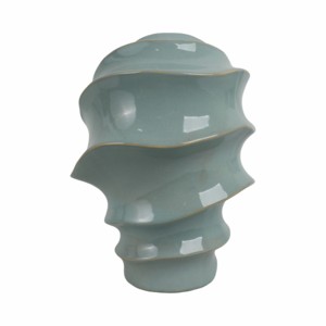Vaso in ceramica con spirale scultorea per soggiorno, decorazione per la casa, camera da letto, cucina, ufficio, pezzo d'arredo. - Product Image 4