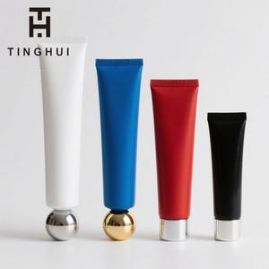 หลอดบรรจุภัณฑ์พลาสติกแบบนิ่มสำหรับครีมล้างหน้าหรือเครื่องสำอาง ขนาด 50 มล. 200 มล. สีดำด้าน/ใส พร้อมฝาเกลียว - Product Image 1