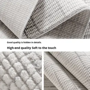 シンプルモダンな幾何学模様のポリエステル製、機械織り、厚さ1.3cm、広範囲フルカバーのリビングルーム用ホームカーペット - Product Image 4