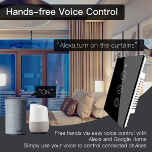 WiFi RF433 커튼 스위치 2/3 웨이 인터럽터 드 cortina inteligente 커튼 모터 액세서리 Tuya 스마트 라이프 홈 오토메이션 - Product Image 3