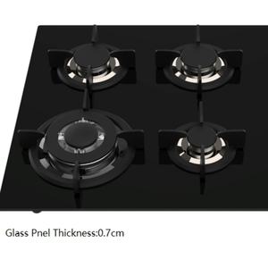 Cuisinière à gaz en verre Ksun à 4 brûleurs, haute efficacité, économe en énergie, durable, design étanche, garantie 1 an pour camping-car et usage domestique - Product Image 3