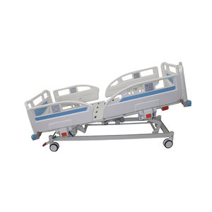 Lit d'hôpital électrique ORP à 5 fonctions avec barrières latérales en ABS, lit de soins intensifs multifonctionnel réglable pour clinique - Product Image 6