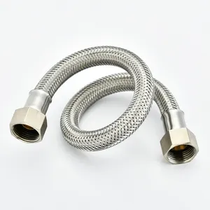 Portable Stainless Steel Flexible Water Pipe Toilet Pex Braid Metallic Metal Flex Ss Braided Hose