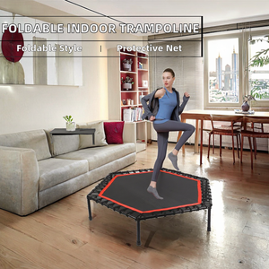 Trampoline de <span class=keywords><strong>fitness</strong></span> pliable de 1,80 m en PVC et acier <span class=keywords><strong>pour</strong></span> l'intérieur, avec ressorts silencieux et structure stable <span class=keywords><strong>pour</strong></span> la maison - Vente en gros - Product Image 2