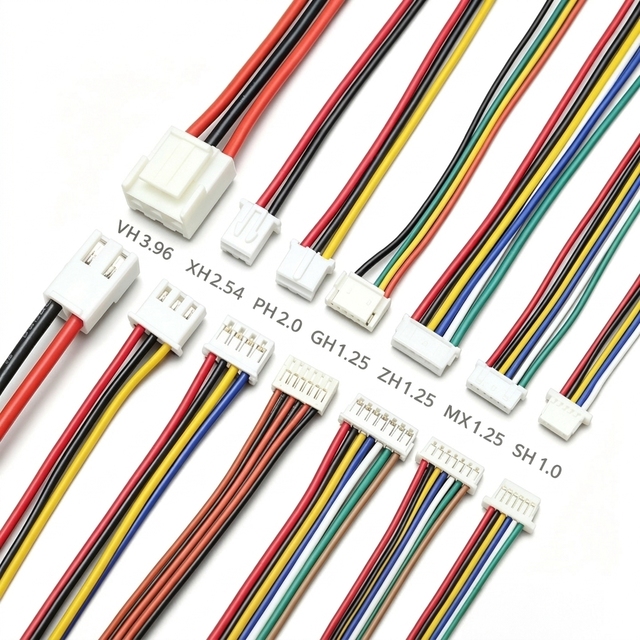 OEM Custom JST SH MX GH ZH PH EH XH VH 1.0 1.25 1.5 2.0 2.54 3.96 MM Pitch 2/3/4/5/6 Pin Connector Wire Harness Cable Assembly