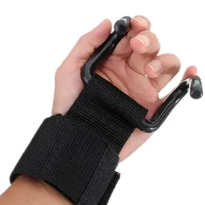 ZLG-401#Pull UP Weight Lifting Power Hook Gym Wrist Straps Hook Gym Weight Lifting Gloves