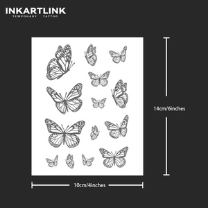 Tatuaggio Temporaneo a Farfalla di Alta Qualità, Realistico, Facile da Applicare, Impermeabile, Personalizzabile per Feste e Carnevale per Ragazze - Product Image 4