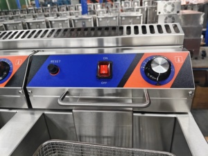 <span class=keywords><strong>Friteuse</strong></span> à gaz multi-paniers de grande capacité 36L en acier inoxydable, sans électricité, à économie d'huile, pour usage commercial dans les cafés et les restaurants - Product Image 3