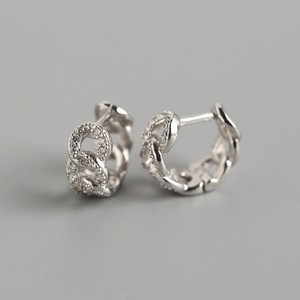 Romantic 18K Gold Plated S925 <strong>Silver</strong> <strong>Infinity</strong> Zircon Huggie <strong>Earrings</strong> 925 Sterling <strong>Silver</strong> Pave CZ Hoop <strong>Earrings</strong> - Product Image 5