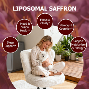 Extrait de safran liposomal en gouttes liquides, directement de l'usine, enrichi en vitamine D3, pour la santé immunitaire, du système nerveux, de l'humeur et de la vision. - Product Image 5